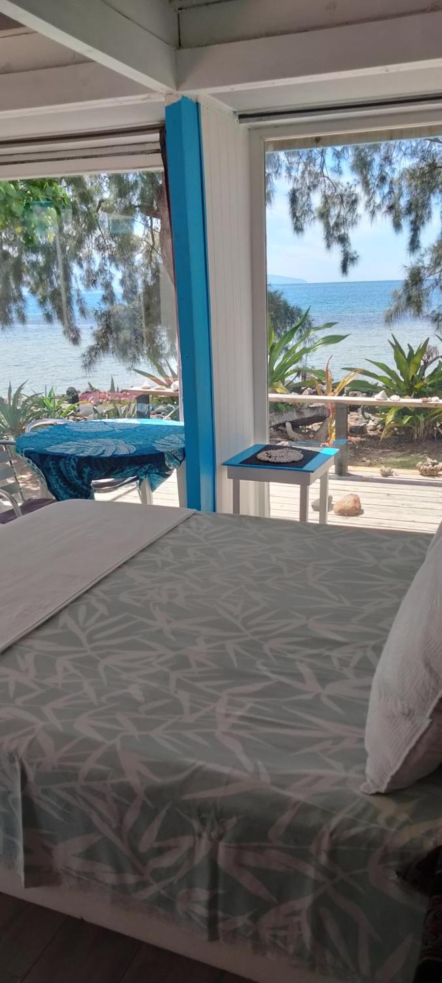 Bungalow Vue Lagon 180 Degre, La Maison Bleue Moorea Luaran gambar
