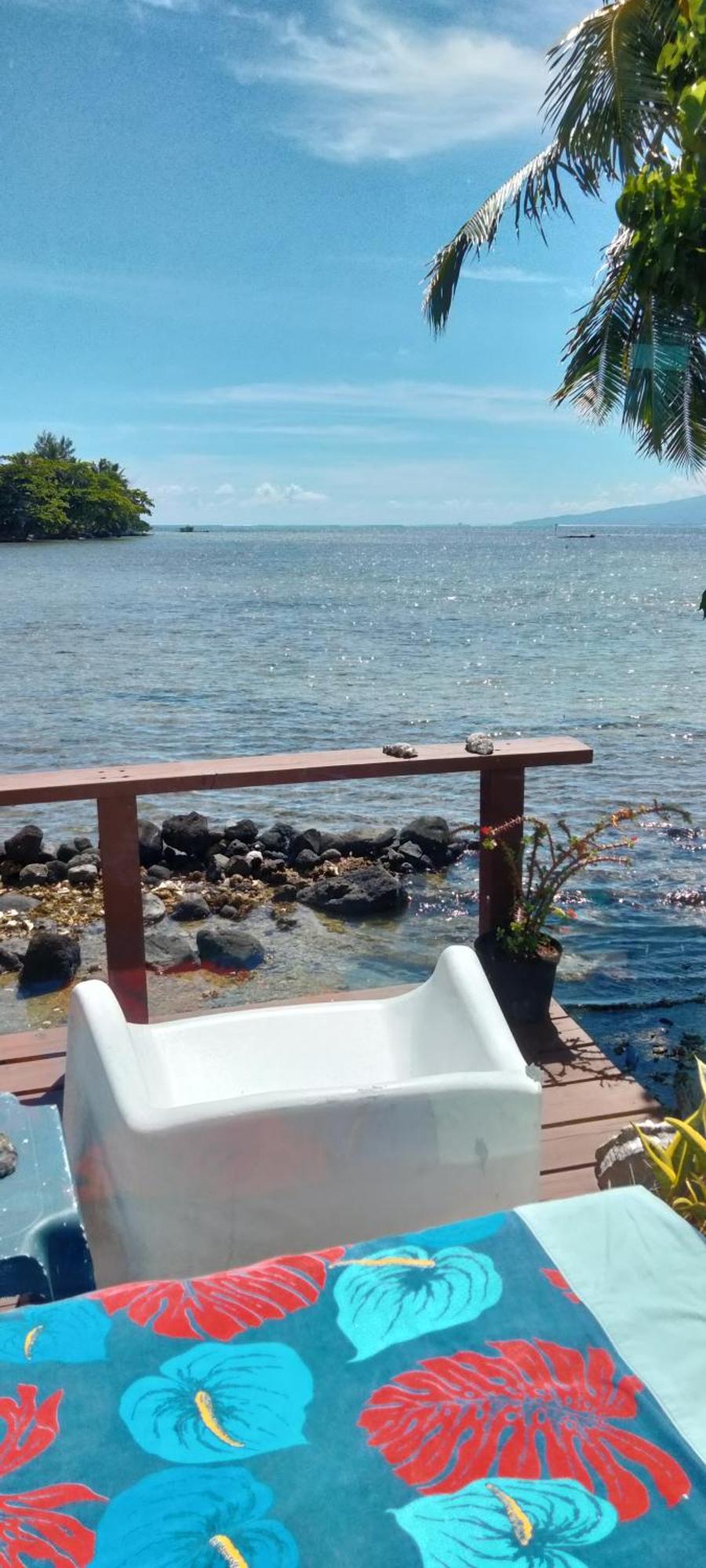 Bungalow Vue Lagon 180 Degre, La Maison Bleue Moorea Luaran gambar