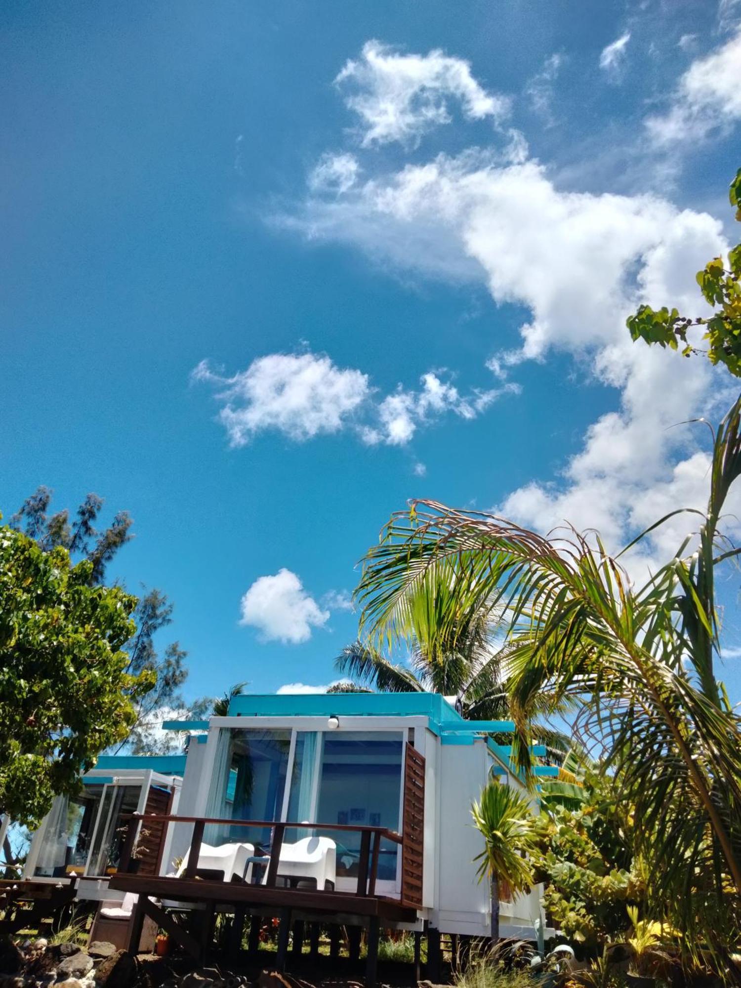 Bungalow Vue Lagon 180 Degre, La Maison Bleue Moorea Luaran gambar