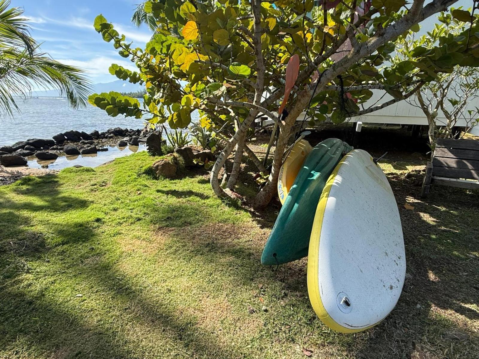 Bungalow Vue Lagon 180 Degre, La Maison Bleue Moorea Luaran gambar