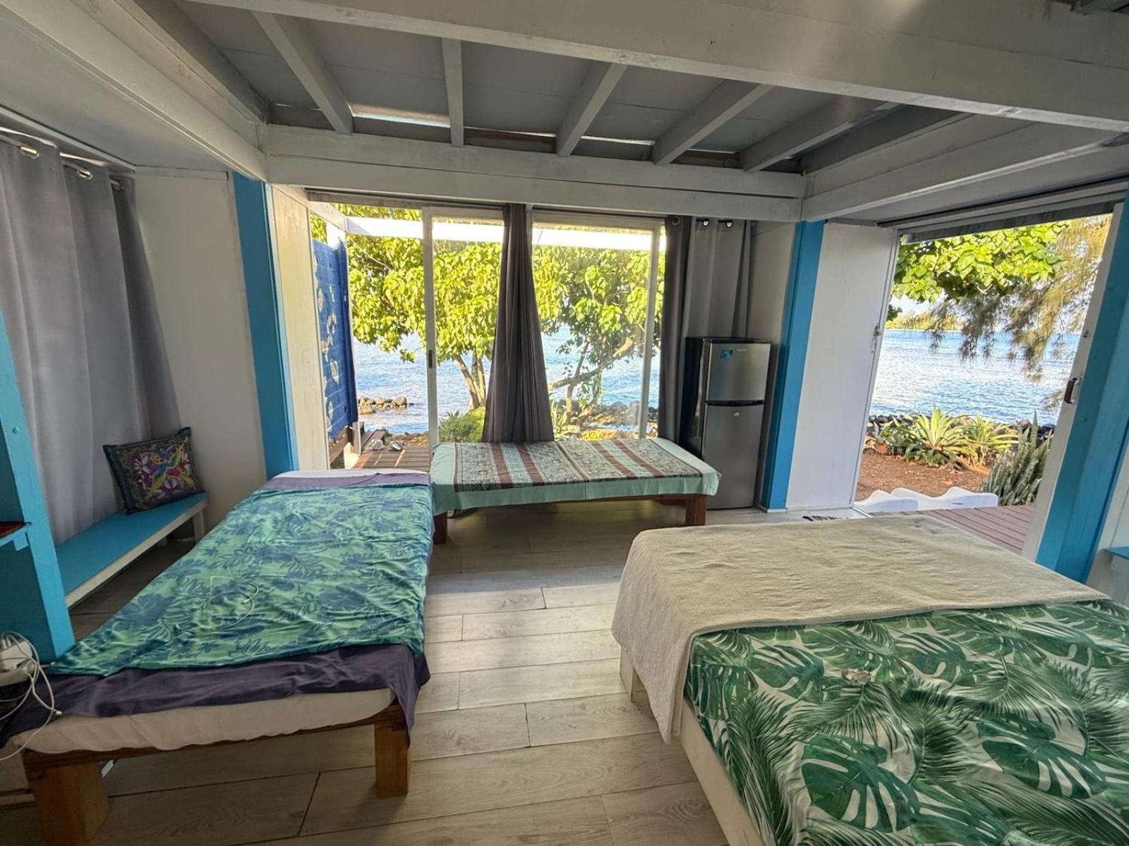 Bungalow Vue Lagon 180 Degre, La Maison Bleue Moorea Luaran gambar