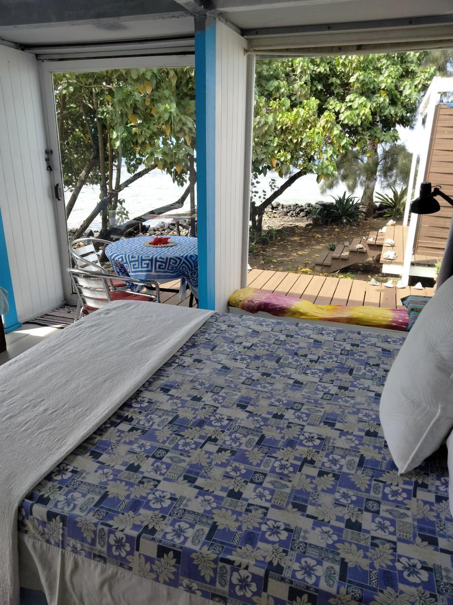 Bungalow Vue Lagon 180 Degre, La Maison Bleue Moorea Luaran gambar